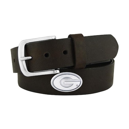 Zep Zep-Pro UGA-BOLP-BRW-42 Georgia Bulldogs Concho Emblem Brown Belt Size 42 UGA-BOLP-BRW-42